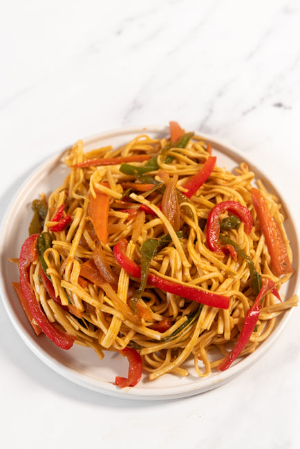 Spaghetti Vegetariano Asiático